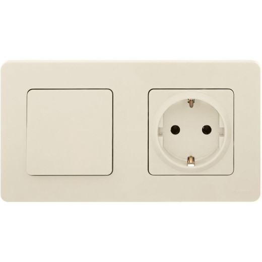 Legrand/Daccord INSPIRIA Слоновая кость Выключатель одноклавишный 10 AX - 250 В