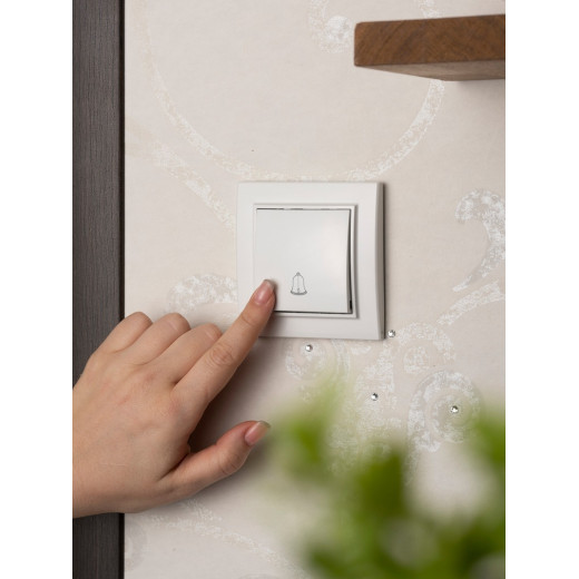 EKF Basic Минск Белый Кнопка звонка, 10А, ОП