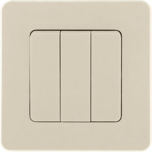 Legrand/Daccord INSPIRIA Слоновая кость Выключатель 3-кл, винтовые клеммы, 10 AX , 250 В