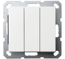 Jasmart G Белый глянцевый Выключатель 3-кл 10A 250V~