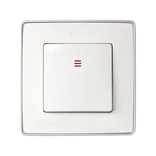 Simon S75 Кнопочный выключатель с подсветкой 10A 24В~