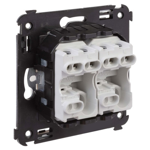 DKC Avanti Выключатель двухклавишный в стену, 