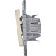 Legrand/Daccord INSPIRIA Слоновая кость Переключатель без фиксации (кнопка) с Н.О./Н.З. контактом 6 A - 250 В