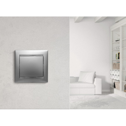 Legrand Valena Алюминий Выключатель 1-клавишный