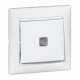 Legrand Valena Бел Выключатель 1-клавишный с подсветкой