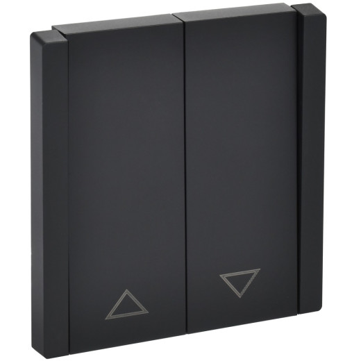 IEK FORTE&PIANO Черный Выключатель жалюзи 10А FP111