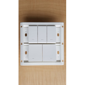 Anam Legrand e-Fren Выключатель 5-кл. с ПОДСВЕТКОЙ, обыкновенный, белый