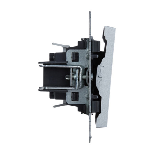 Legrand/Daccord SUNO Алюминий Выключатель 10АХ 250В. Безвинтовые зажимы.