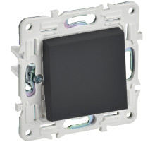 IEK SKANDY Графит Выключатель 1-клавишный проходной 10А SK-V02G