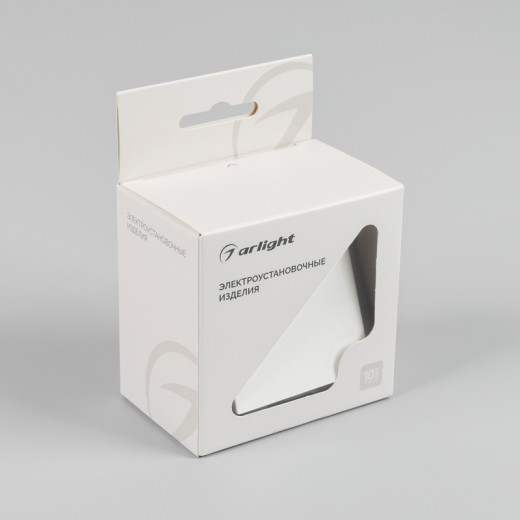 Arlight Механизм выключателя одноклавишный перекрёстный SWT-MKX1-PL-WH-V (250V, 10A) (-)