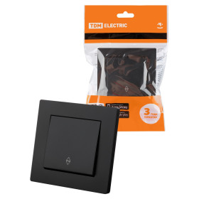 TDM Выключатель на 2 направления 1 кл. 10А черный 