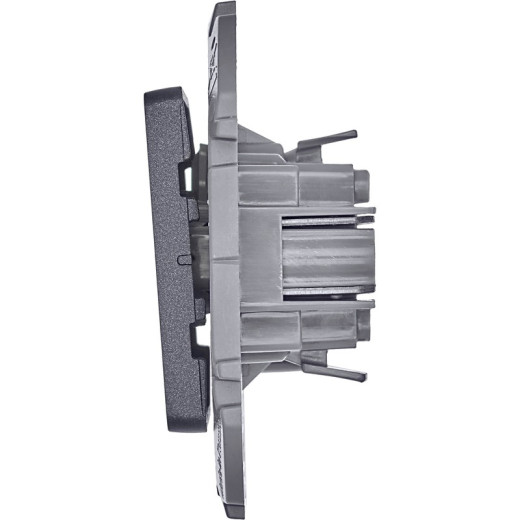 Legrand/Daccord INSPIRIA Антрацит Выключатель одноклавишный 10 AX - 250 В