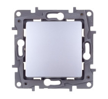 Legrand Etika Алюминий Переключатель промежуточный 1-клавишный, винтовые клеммы, 10AX, 250 В