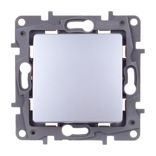 Legrand Etika Алюминий Переключатель промежуточный 1-клавишный, винтовые клеммы, 10AX, 250 В