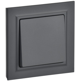 IEK BRITE Графит Выключ. 1-кл. 10А в сборе ВСР10-1-0-БрГ