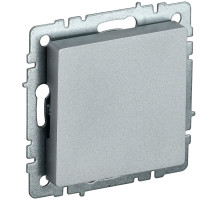 IEK BRITE BASE Алюминий Заглушка c суппортом МЗ10-БрА