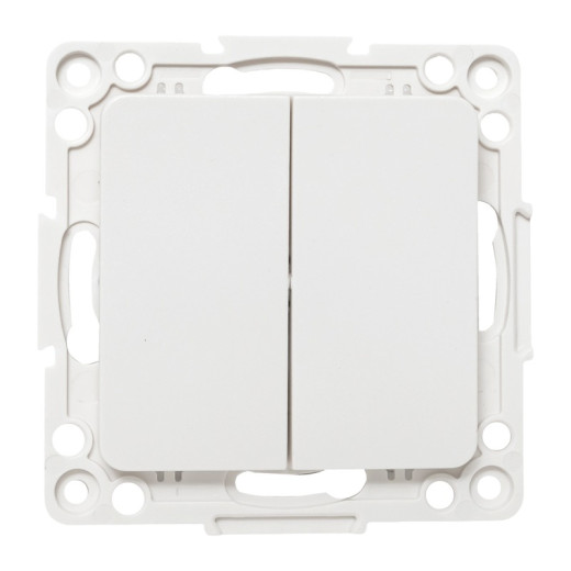 EKF PROxima Стокгольм Белый Выключатель проходной 2-кл, 10А, винт.клеммы