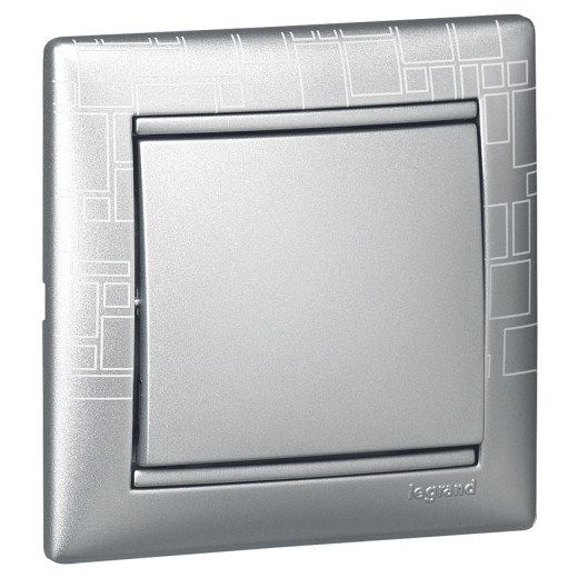 Legrand Valena Алюминий Выключатель 1-клавишный