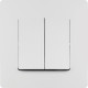 Legrand Etika Белый Выключатель 2-х клавишный, 10А