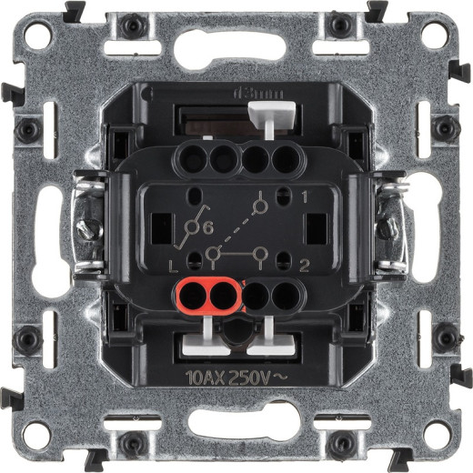 Legrand Valena ALLURE DIY Бел Переключатель 1-клавишный 10А 250В