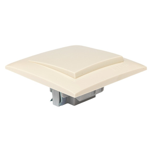 EKF Валенсия выключатель 1-кл. 10А кремовый перекрестный