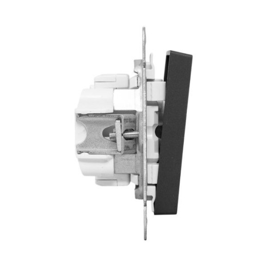 EKF Эпика Механизм выключателя, одноклавишный, проходной, чёрный