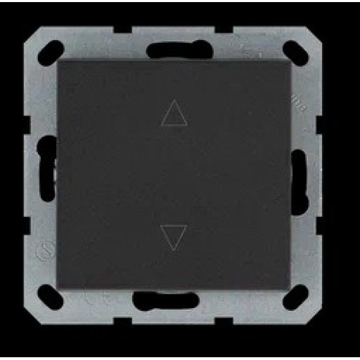 Jasmart G Антрацит Выключатель 1-кл жалюзи 10A 250V~