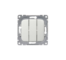ABB Jussi Бел Выключатель 3-клавишный, 1-полюсный, 16А/230В