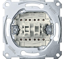 Schneider Electric Merten Механизм QuickFlex Переключателя 2-клавишного безвинт. зажим