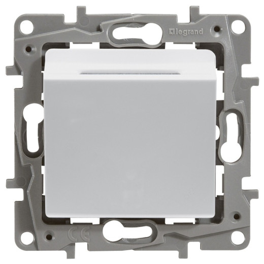 Legrand Etika Белый Выключатель карточный с выдержкой времени, с подсветкой