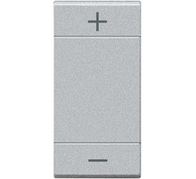 BT MH Алюминий Клавиша диммера +/- 1 модуль