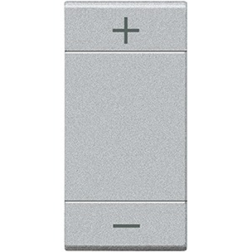 BT MH Алюминий Клавиша диммера +/- 1 модуль