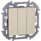 Legrand/Daccord INSPIRIA Слоновая кость Выключатель 3-кл, винтовые клеммы, 10 AX , 250 В