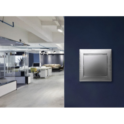 Legrand Valena Алюминий Выключатель 1-клавишный