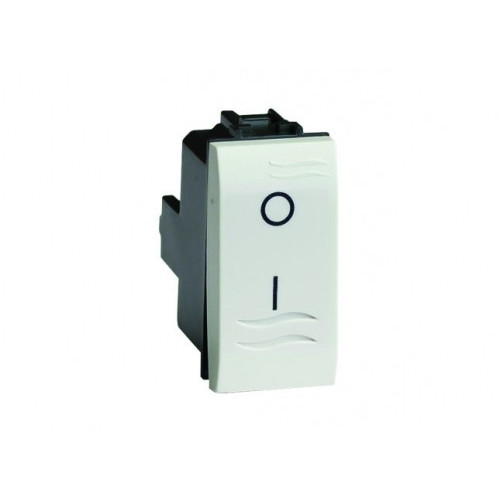 DKC Brava Двухполюсный выключатель, белый, 1мод.