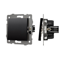 Arlight Механизм выключателя одноклавишный непроходной SWT-MK01-PL-BK-V (250V, 10A) (-)