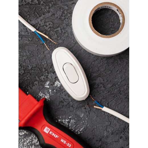 EKF PROxima Переключатель бра бел. 6А 250В