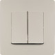 Legrand Etika Слоновая кость Выключатель 2-х клавишный, 10А, Винтовые клеммы