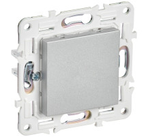 IEK SKANDY Серебряный Заглушка с суппортом SK-C01S