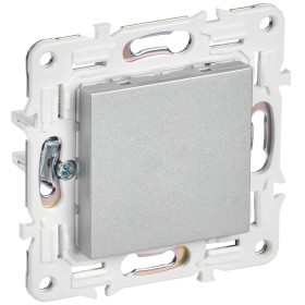 IEK SKANDY Серебряный Заглушка с суппортом SK-C01S