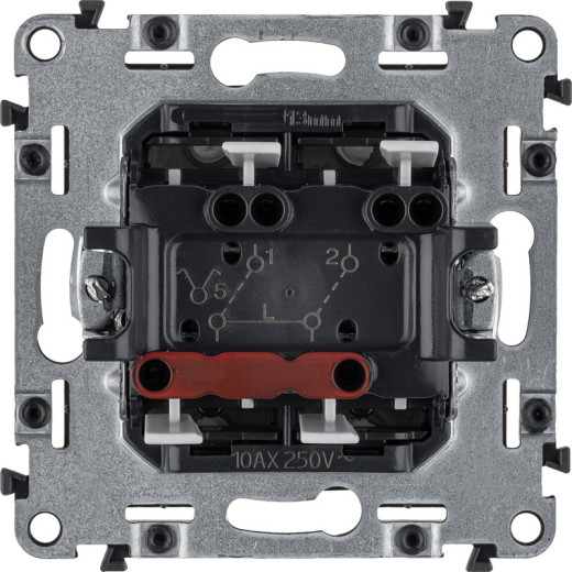 Legrand Valena ALLURE DIY Антрацит Выключатель 2-х клавишный 10А 250В