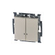 ABB BJB Basic 55 Беж Выключатель 2-клавишный с подсветкой