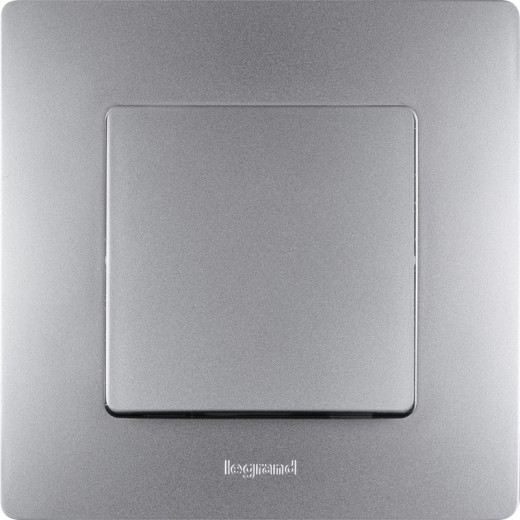 Legrand Etika Алюминий Выключатель 1-клавишный, автоматические клеммы, 10AX, 250 В