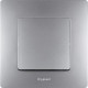 Legrand Etika Алюминий Выключатель 1-клавишный, автоматические клеммы, 10AX, 250 В