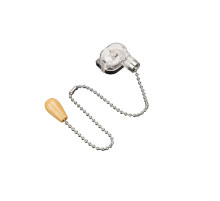 REXANT Выключатель для настенного светильника c деревянным наконечником, Silver, (1шт.)