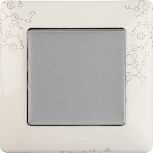 Legrand Valena LIFE DIY Алюм Выключатель 1-клавишный 10А 250В