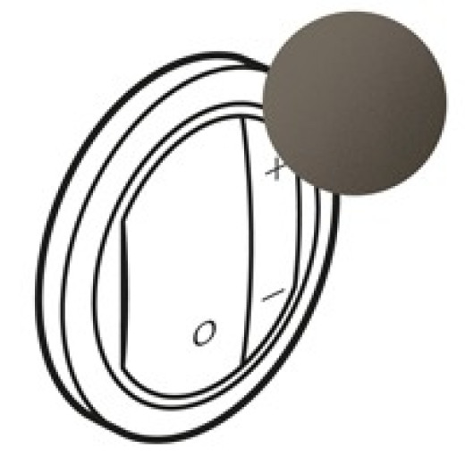 Legrand Celiane2 Графит Накладка светорегулятора нажимного (мех-м 67083,67082,67080)