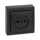 Simon 73 loft Графит Накладка розетки б/з с защитными шторками