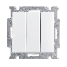 ABB BJB Basic 55 Бел Выключатель 3-клавишный, 16А