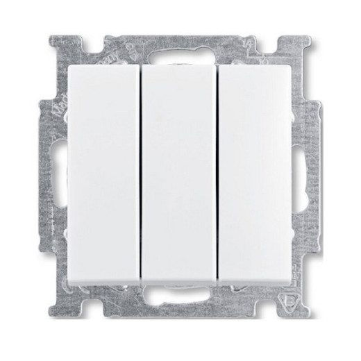 ABB BJB Basic 55 Бел Выключатель 3-клавишный, 16А